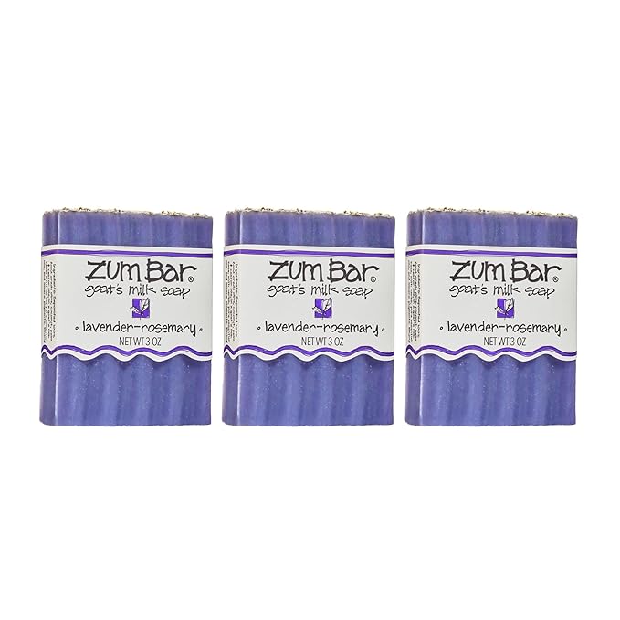 Zum Bar Goat's Milk Soap - Lavender-Rosemary - 3 Ounce (Pack of 3)