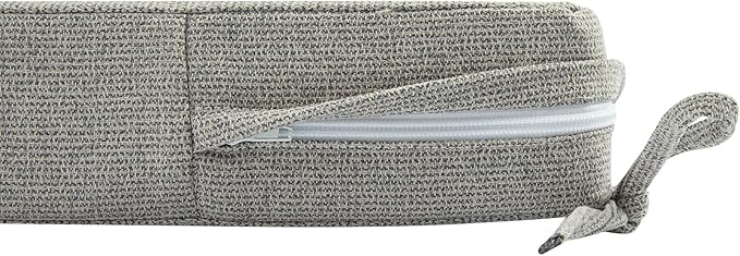 Patio Bench Cushion Covers for Outdoor Furniture with Ties,Water Resistant Loveseat/Settee Cushion Slipcover 54x18x3 Inch for Swing Porch Garden(Replacement Cover Only)-Warm Grey