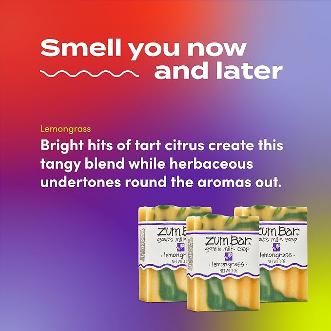 Zum Bar Goat's Milk Soap - Lemongrass - 3 oz (3 Pack)