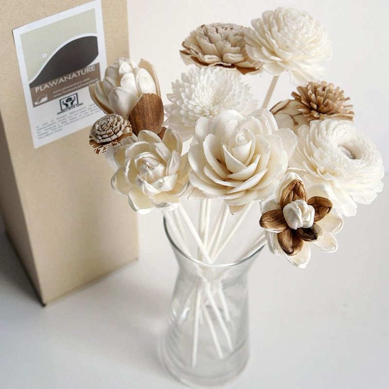 10 Mixed Sola Flower Reed Diffuser for Aroma Home Fragrance by Plawanature