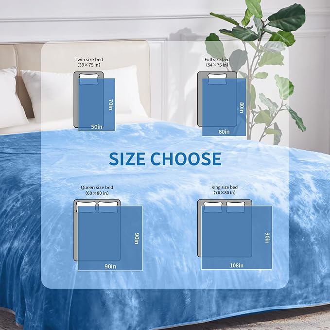 Guohaoi Cooling Throw Blanket for Hot Sleepers,Decortive Tie Dye,Arc-Chill Q-Max >0.5Cool Fiber,100% Oeko-Tex Certified,Lightweight Summer Cool Blanket for Ultra Cold Breathable,Keep Cool,50''x70''