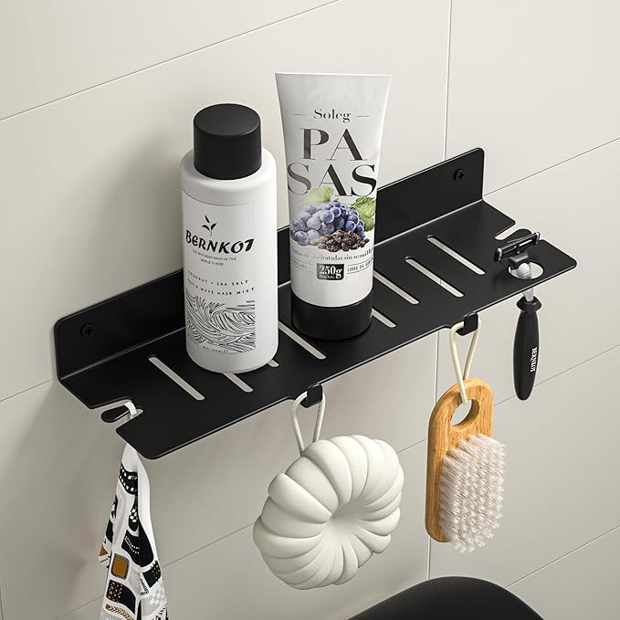 Wall Mount Shower Shelf, 304 Stainless Steel Shower Caddy for Bathroom, All-Purpose Wall Shelf Shower Organizer