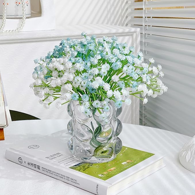DEEMEI Babys Breath Artificial Flowers 10Pcs 30 Branches Fake Babys Breath Flowers Artificial Bulk Gypsophila Bouquets Real Touch Faux Flowers for Wedding Floral Arrangement Party Home Decor