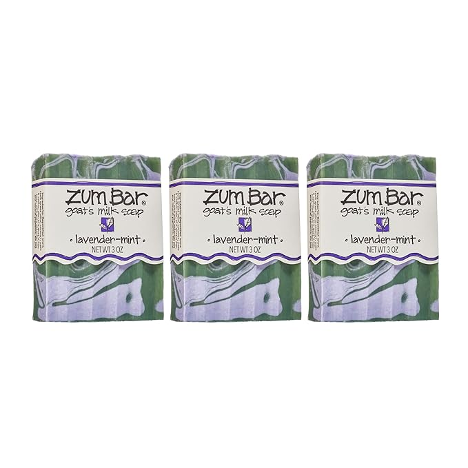 Zum Bar Goat's Milk Soap - Lavender-Mint - 3 oz (3 Pack)