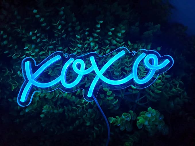 Neon Light Sign LED XOXO Night Lights USB Operated Decorative Marquee Sign Bar Pub Store Club Garage Home Party Decor