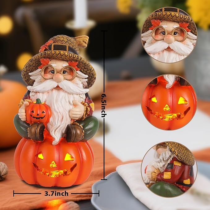 Thanksgiving Fall Gnomes Decorations for Home Handmade Gnomes Autumn Decor Fall Harvest Table Decor for Home Office Shelf Kitchen - Thanksgiving Autumn Gift