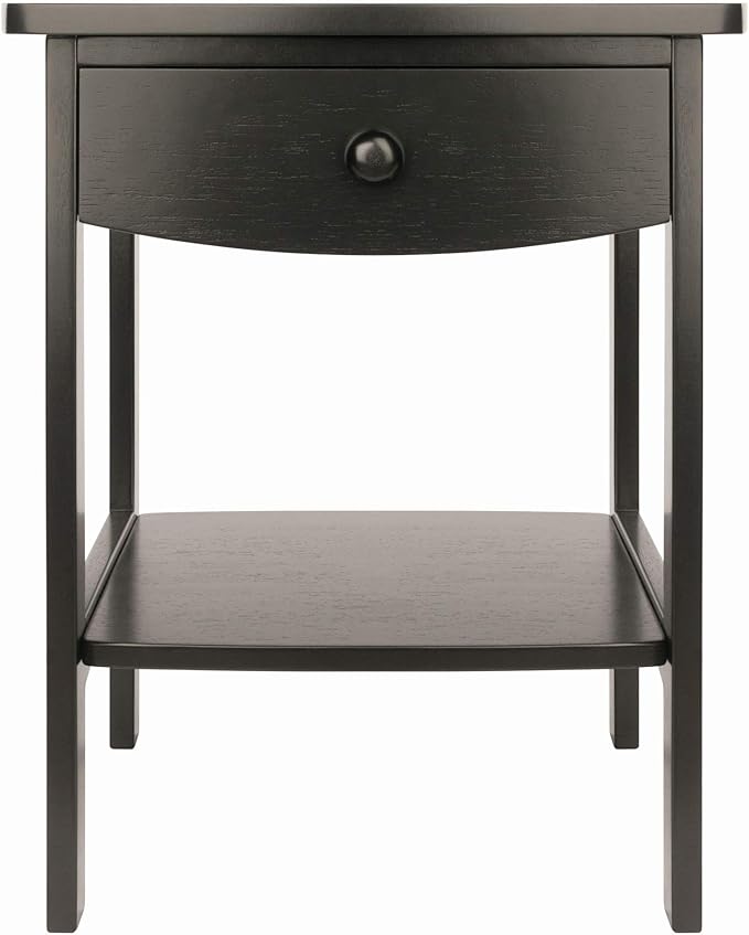 Winsome Claire Accent Table, 18 in, Black