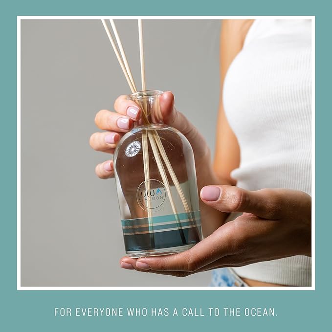 Ulu Lagoon 8oz Coconut Surf Wax Scented Reed Diffuser | The New Reed Diffuser from Will Make Any Room in Your Home, Office, or Apartment Smell Like a Tropical Oasis.