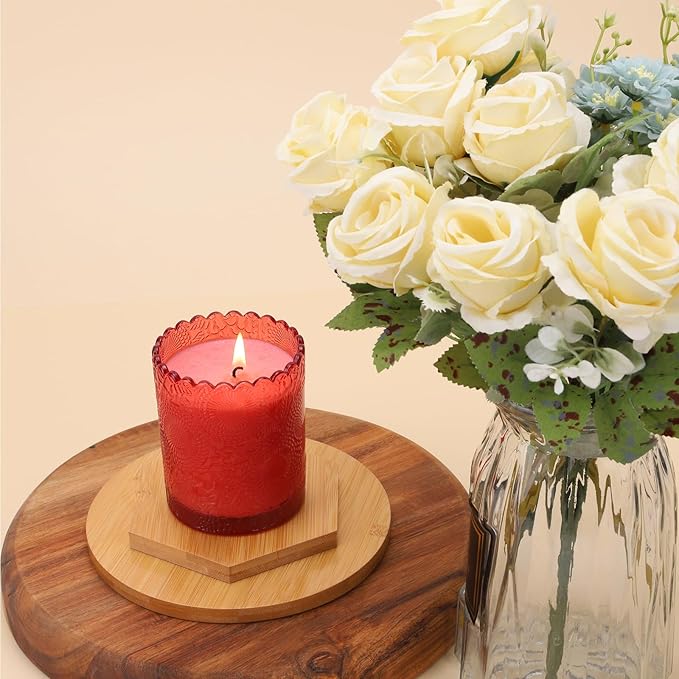 Navid Candles for Home Scented Natural Soy Candles Large Jar Single Wick Candle 7 oz 45 Hour Burn Candles Best Mom Dad Gifts, Funny Birthday Mothers Day Thanksgiving & Christmas Gifts(Rose)
