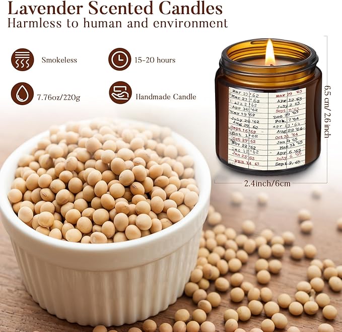 10 Set Book Lovers Gifts Library Due Date Scented Candles Natural Soy Wax Jar Candle with Organza Bag Reading Week Ideas Gifts for Readers Bookish Librarian Book Club Decor