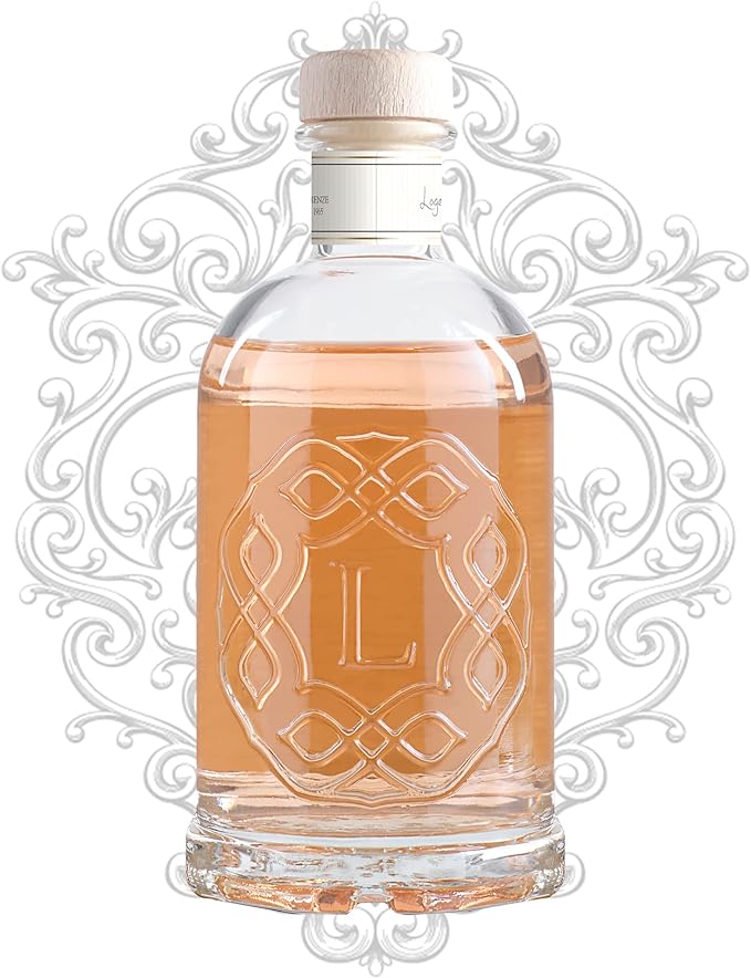 Logevy Firenze 1965 Zenzero e Lime – Ginger & Lime Luxury Home Fragrance Diffuser from Master Perfumer with Spicy, Floral & Fruity Notes in Elegant Glass Bottle with 12 Natural Bamboo Reeds – 500ml