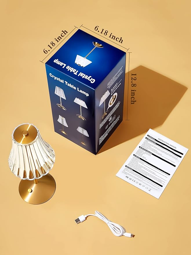 Vintage Lamp,2000mAh Rechargeable Lamps Cordless Lamp,3 Colors+10 Brightness Small Battery Operated Lamps for Bedroom