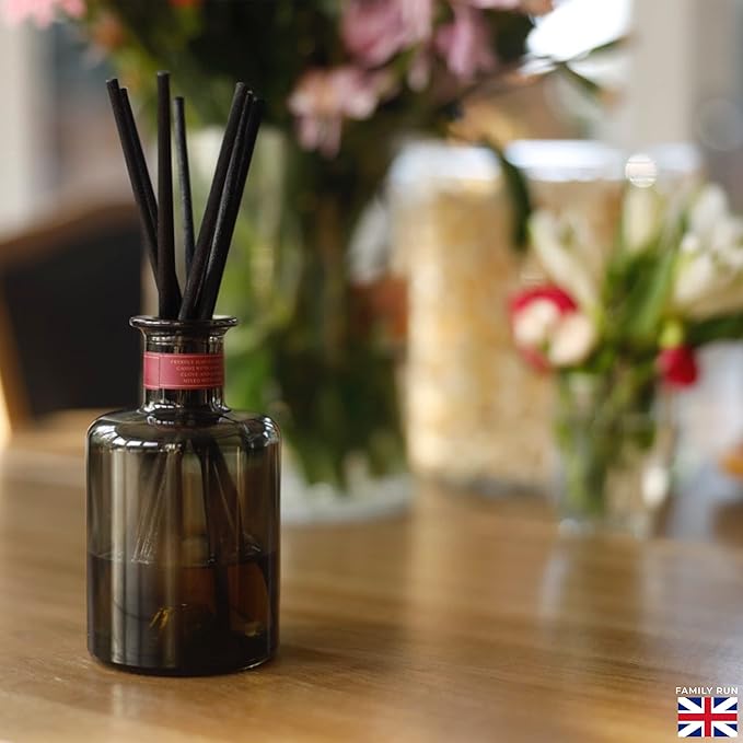 Ziffs Home® 120pcs Black Fibre Reed Diffuser Sticks - 20cm/7.87in x 4mm/0.16in - Thick Reeds Sticks - Fibre Reeds for Diffusers