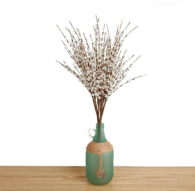 10 Pieces 29.5" Long of Artificial Flowers Fake Flowers, Artificial Flowers for Wedding Home Office Party Hotel Indoor or Yard Decoration(White) (10, White)