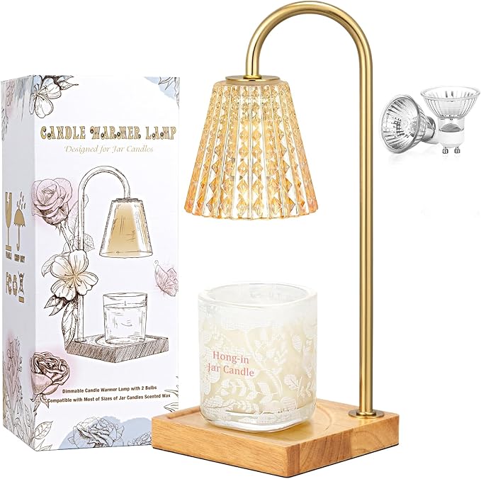 Candle Warmer Lamp with Timer-Dimmable Candle Warmer, Birthday Gifts for Women,House Warming Gifts New Home Bedroom Decor,Wax Warmer for Scented Wax Jar Candles