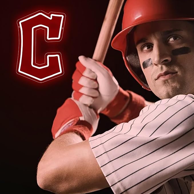 Neon Sign Baseball Team Neon Light Up Sign for Wall Decor Led Light for Man Cave Bedroom Gifts for Baseball Fans 5V USB Powered Size Wall Art 14.5 * 9.8inch(ZYLD142)