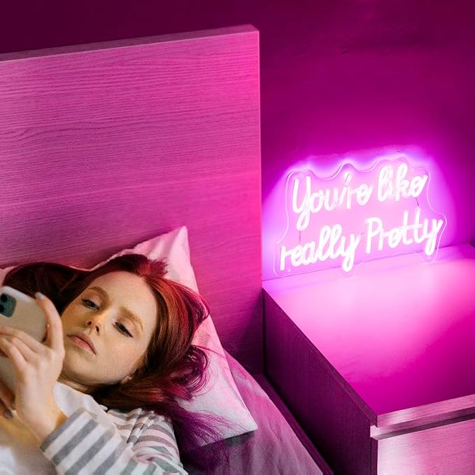 You like really pretty Led Neon Sign 15 * 9 inch, Pink neon lights with USB for Room decor,neon sign for Wall decor,Birthday,light up sign for wedding sign,Bacelorette Party,Bedroom,Gift