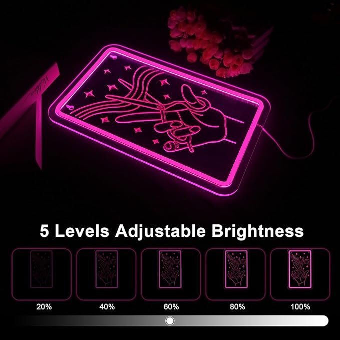 Lucunstar Scissors Neon Sign Pink LED Beauty Salon/Hair Salon Decor,Led Neon Business Lights for Barbers Studio Decoration for Beauty Shop(14.69 * 9.4in)
