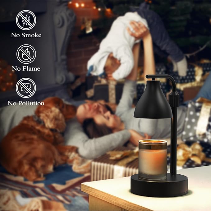Vaincre Electric Candle Warmer Lamp with Timer and Dimmer, Candle Melt Light with 2 Bulbs, Gifts for Women