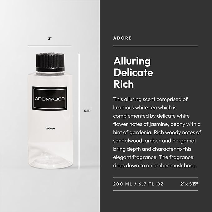 Aroma360 Fragrance Diffuser Oil - Luxury Hotel Inspired - Adore - 200mL