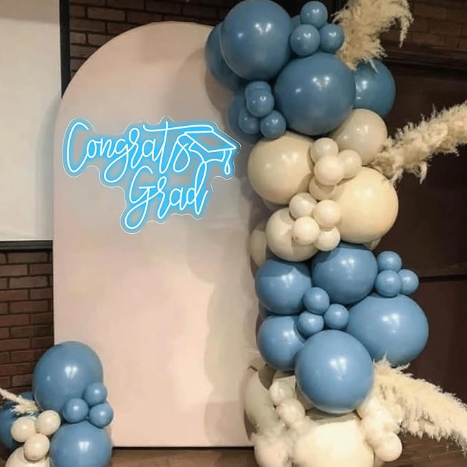 Congrats Grad Neon Sign, Custom Congrats Name Neon Sign, Personalized Grad Party Decor, Wall Graduation Backdrop Decor for Class of 2025 Party Celebration Gifts