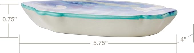 SKL Home Ocean Watercolor Soap Dish, Multi