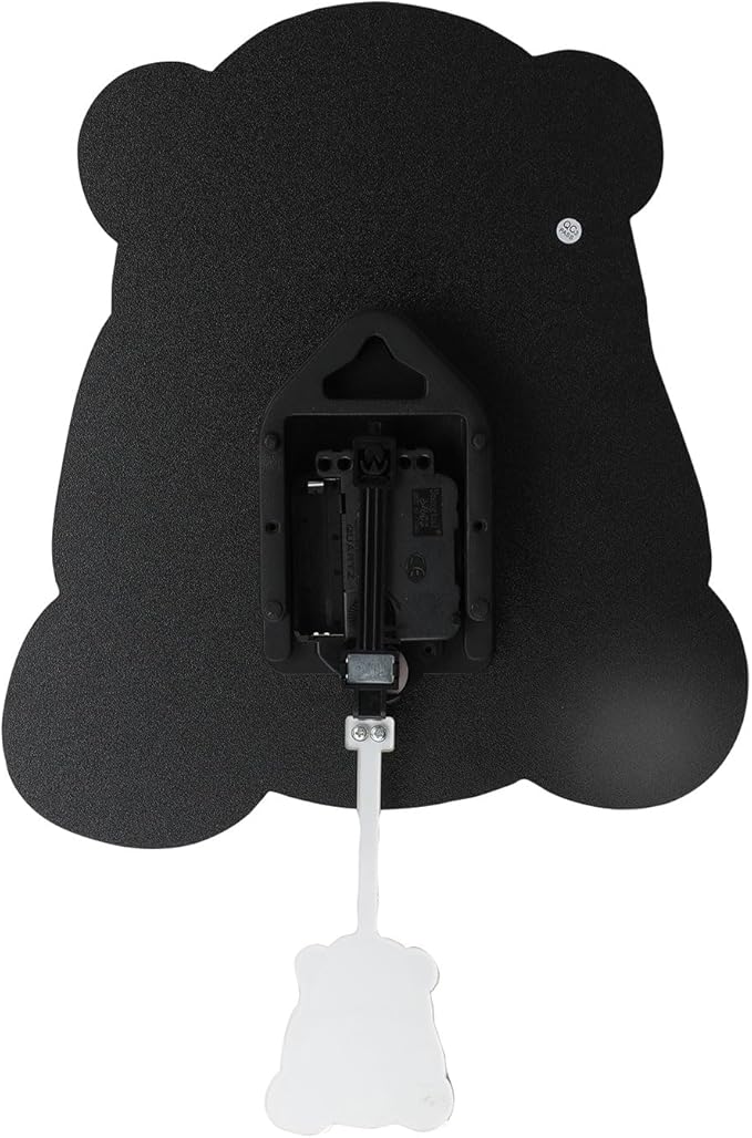 Panda Wall Clock 3D Cute Clock with Pendulum Silent Funny Gift Clock for Modern Decorative Home Living Room Kids' Room Panda Butt