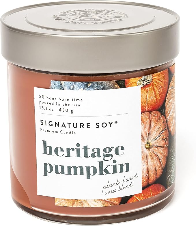 Lidded Heritage Pumpkin Scented Candle