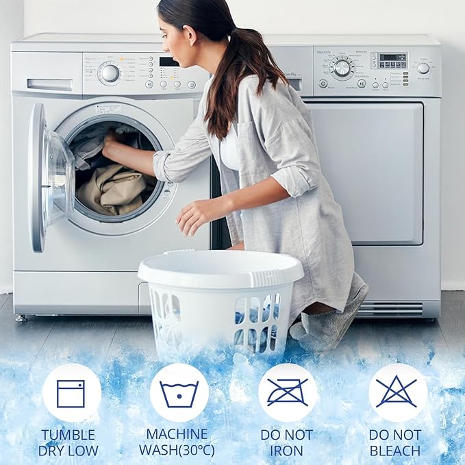 Sasttie Cooling Pregnancy Pillow Cover, 57-inch U Shaped Pregnancy Pillow Case, Cooling Maternity Pillow Cover Fits 55/57 Inch Pregnant Pillow, Grey