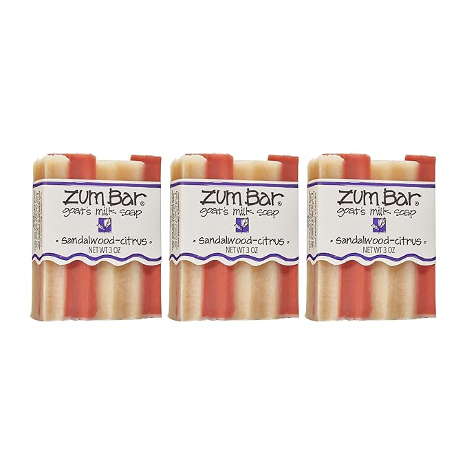 Zum Bar Goat's Milk Soap - Sandalwood-Citrus - 3 oz (3 Pack)