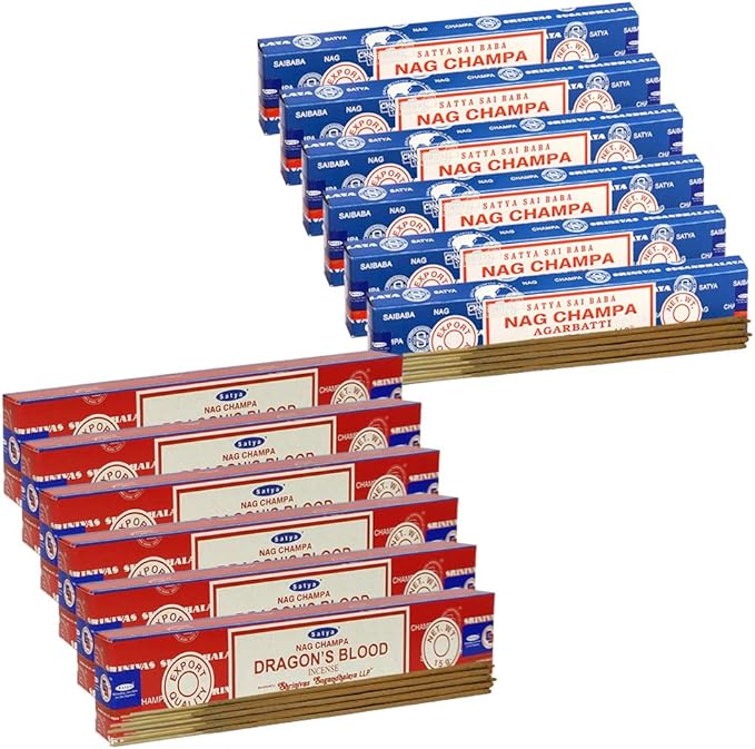 Nag Champa Incense Sticks And Dragon'S Blood Incense Sticks With Incense Holder Bundle For Home Fragrance And Spiritual Décor