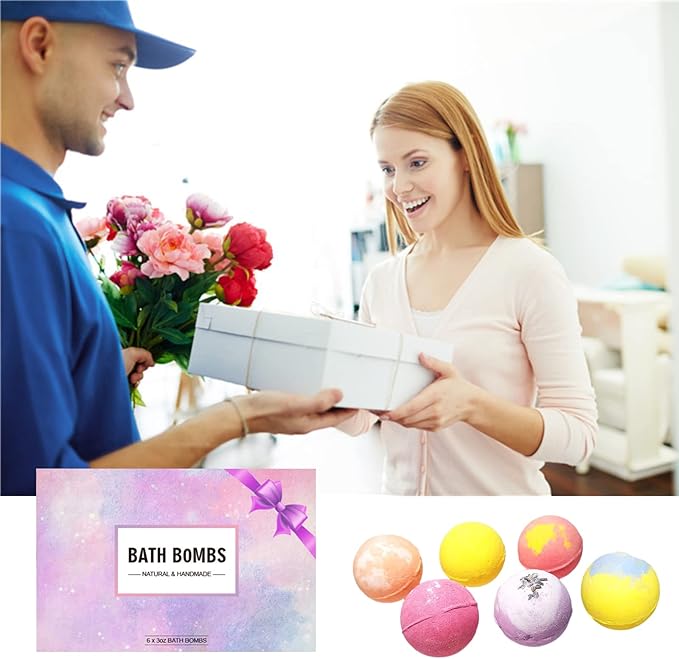 Bath Bombs with Many Different Amazing Ccents,Bath Bombs for Women with Stress Relief SPA, Natural Bulk Bath Bomb Set for Girls with Suprise Refreshing Fragrance