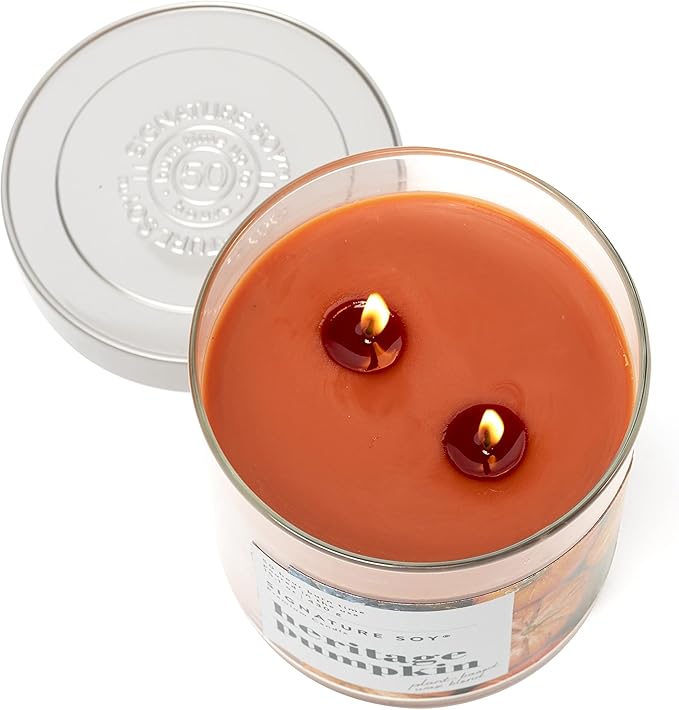 Lidded Heritage Pumpkin Scented Candle
