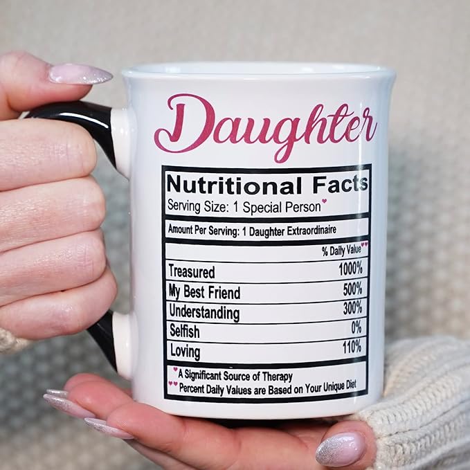 Cottage Creek Gifts for Daughter - 16oz Ceramic Coffee Mug for Women - Elegant Coffee Table Decor - Ideal Birthday Gifts for Women, Sister, Mom or Daughter-in-Law, Cute Kitchen Accessory