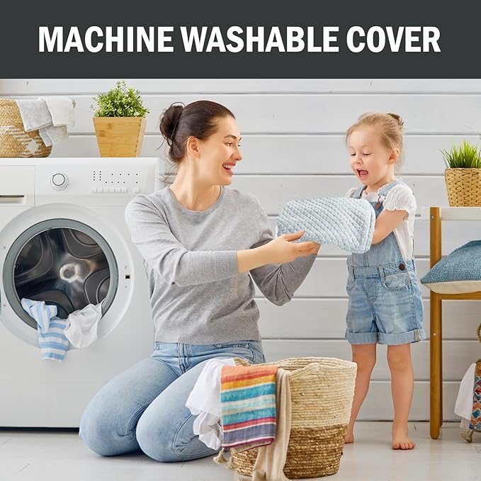 MABOZOO Memory Foam Back Support Cushion for Recliner Chair,Lumbar Support Pillow for Elderly,Extra Large Lumbar Support Pillow with Extension Straps,Light Grey