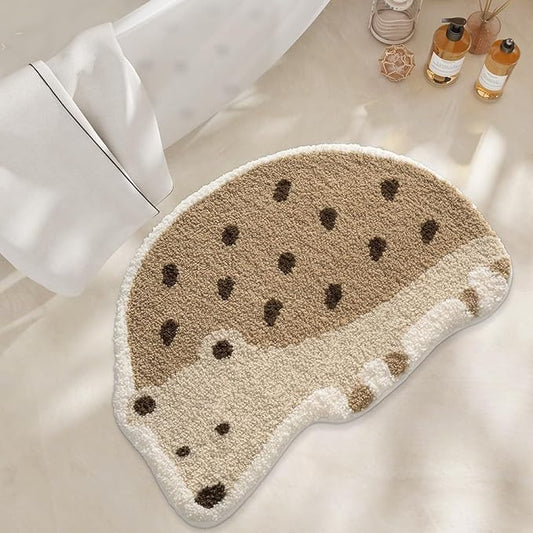Bathroom Rug Cute Animal Pattern Fun Bath Mat, Microfibre Soft Oval Rug, Rubber Back, Multi-Color, Durable, Machine Wash Bath Mat for Bathroom Floor, 19.68"x 25.59", (Hedgehogs)