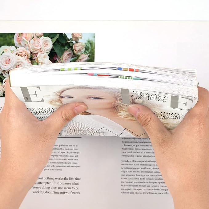 15 Pieces Bookmarks, Magnetic Bookmarks for Women, Page Markers for Students