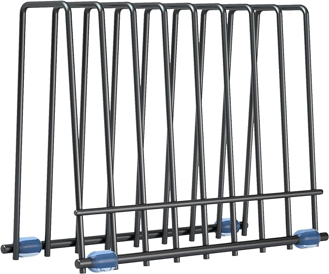 Reusable Storage Bags Rack, Stainless Stand for Reusable Storage Bags, Drying Rack Holder for Reusable Bags, Books, Makeup Brush (Black)