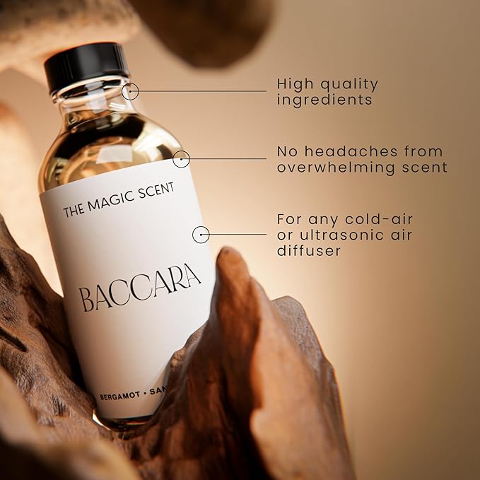 Baccara Oils for Diffuser - HVAC, Cold-Air, & Ultrasonic Diffuser Oil Inspired by The Baccarat Rouge - Essential Oils for Diffusers Aromatherapy - 4 fl oz, 120 mL