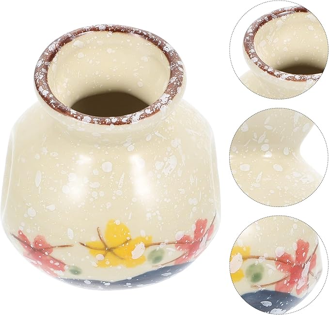 Creative Ceramics Toothpick Holder Decorative Desktop Plant Container Vase Decor