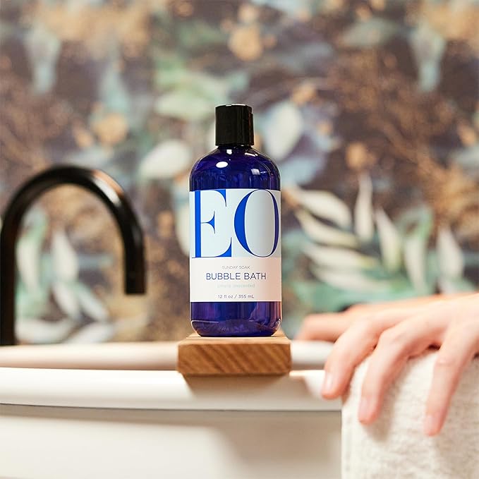 EO Bubble Bath, 12 Ounce (Pack of 1), Unscented, Plant-Based, Botanical Extracts