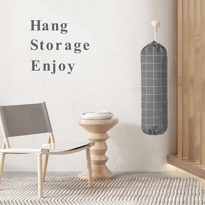 TOGETRUE Plastic Bag Holder, Wall Mount Plastic Bag Organizer Dispenser, Heavy Duty Grocery Bag Storage Holder for Home Kitchen Camper