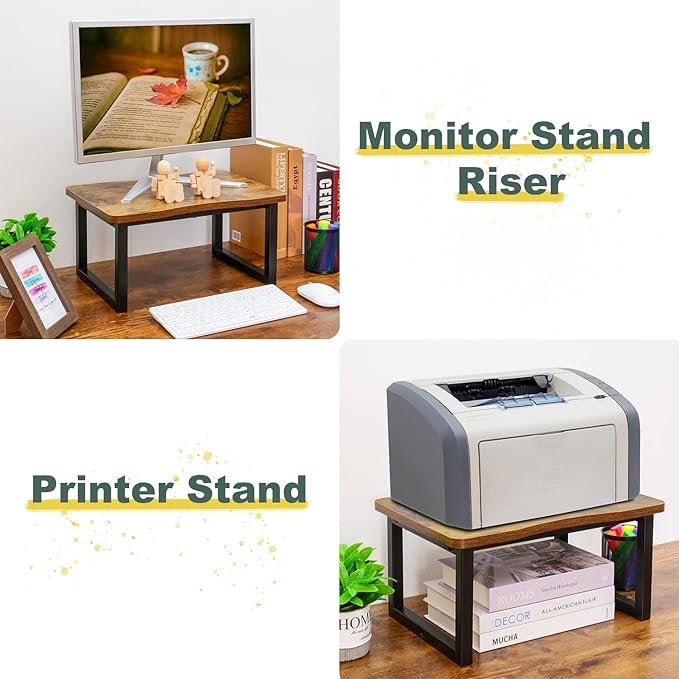 Wooden Step Stool,Bed Step Stool for Adult,Wood One Step Stool for Kitchen, Bedroom, Living Room, Bathroom Hold up to 500lbs