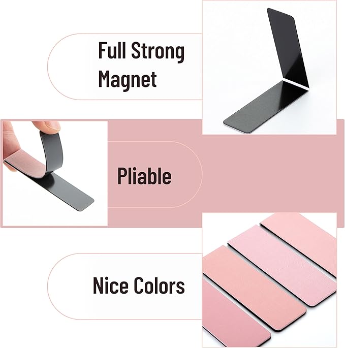 Mr. Pen Magnetic Bookmarks - 12 Pack, Aesthetic Bookmark Clips for Women, Men & Kids