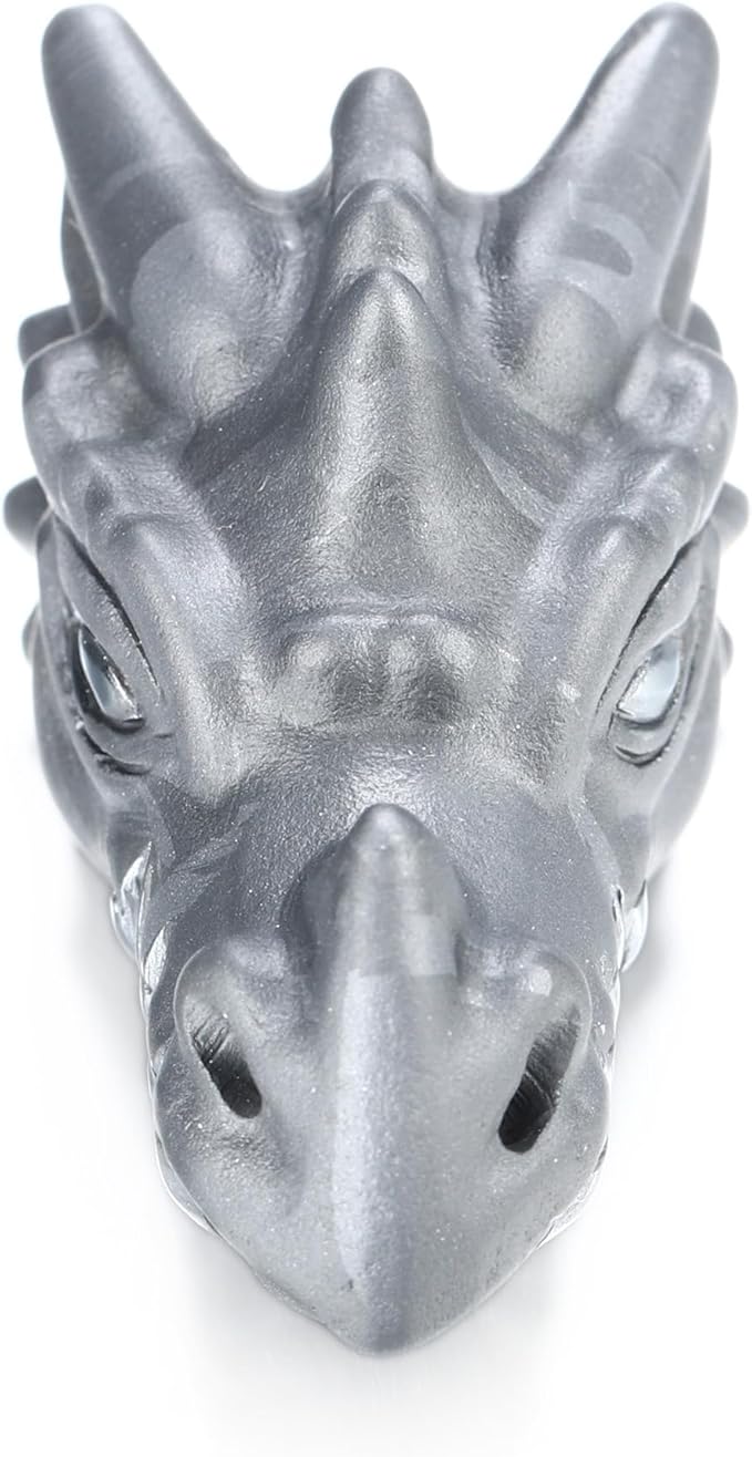 Skullis 2.0" Tera-Hertz Carved Crystal Dragone Head Skull, Crystal Healing.1488