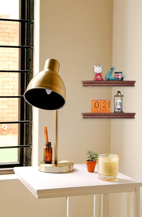 Corner Floating Shelf for Wall Set of 4,Triangular Corner Shelves Wall Mounted for Bedroom,Living Room,Bathroom,Kitchen-Dark Walnut