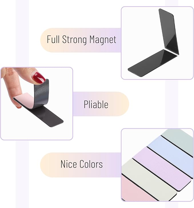 Mr. Pen Magnetic Bookmarks - 12 Pack Pastel Colors, Bookmarks for Women, Men & Kids