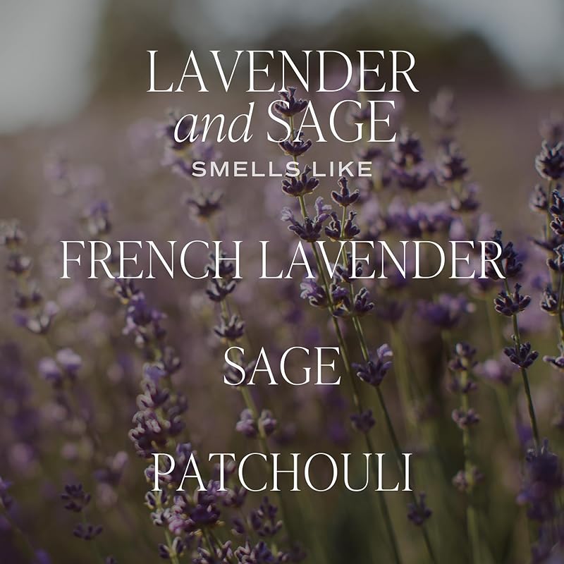 Sweet Water Decor Lavender and Sage Reed Diffuser - Spring Lavender Reed Diffuser for Home and Office with Long Lasting Fragrance - Made in the USA
