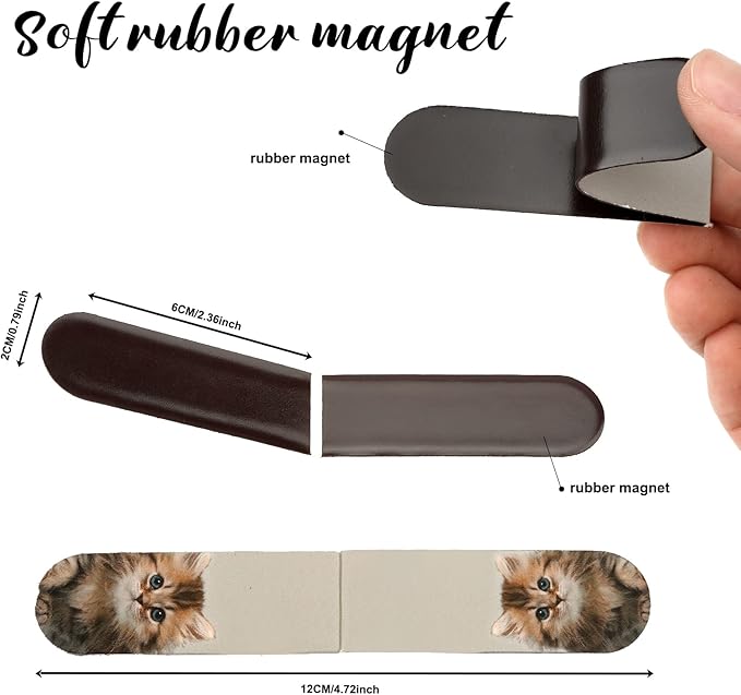 ZNHIS Magnetic Bookmarks, 15PCS Cute Animal Pattern, Multicolor, Paper, Bookmark
