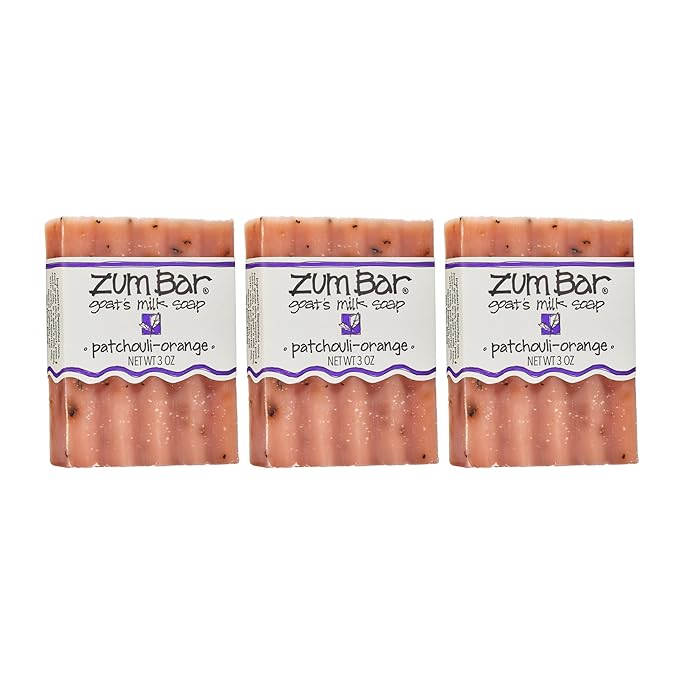 Zum Bar Goat's Milk Soap - Patchouli-Orange - 3 oz (3 Pack)